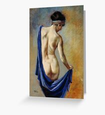 The Blue Shawl Greeting Card
