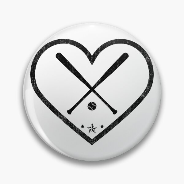 Artikelvorschau, I Heart Baseball Grunge Vintage Schwarz entworfen und verkauft von iheartsport.