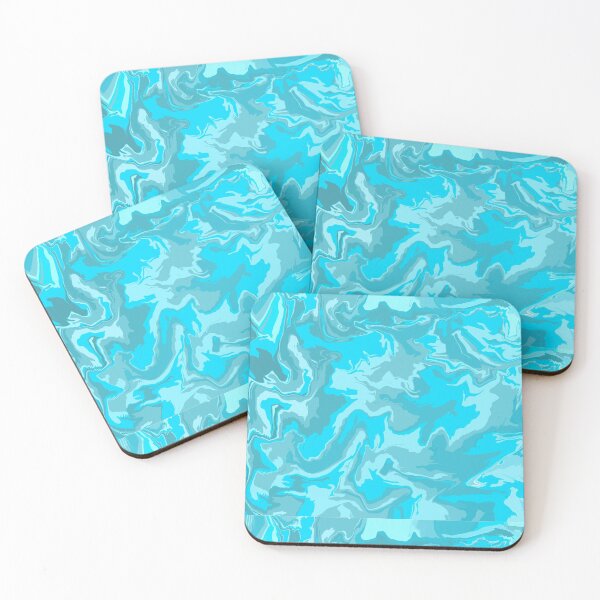Item preview, abstract blue swirl art print hydro dip designed and sold by dazdly.