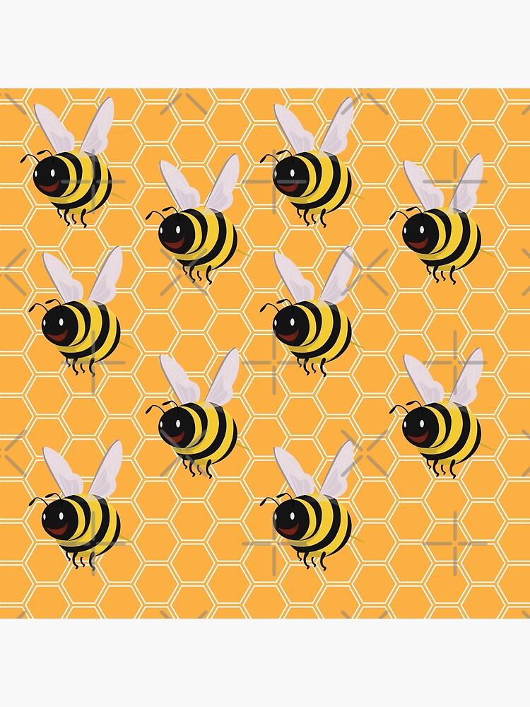 Cool And Crazy Funny Bee Bumble Bee Sweet And Cute Honeycomb Poster