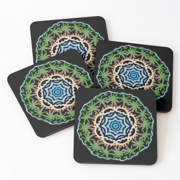 Item preview, Tropical Island Themed Mandala designed and sold by gorff.