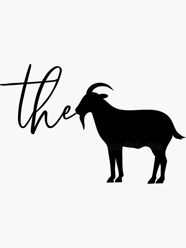 Thumbnail 3 of 3, Sticker, The Goat designed and sold by iamtruwealth.