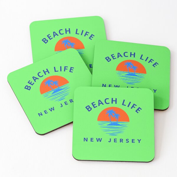 Item preview, New Jersey Beach Life Palm Trees designed and sold by JerseyBoysTees.
