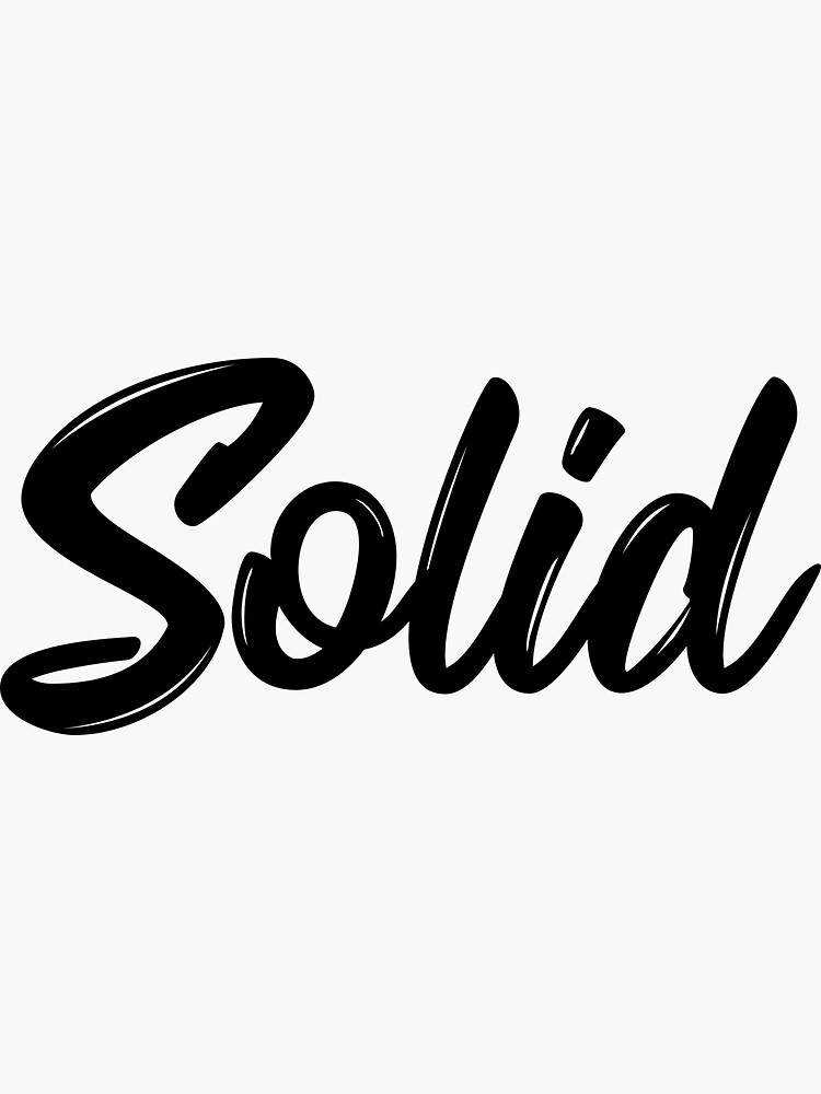 Thumbnail 3 of 3, Sticker, Solid designed and sold by iamtruwealth.