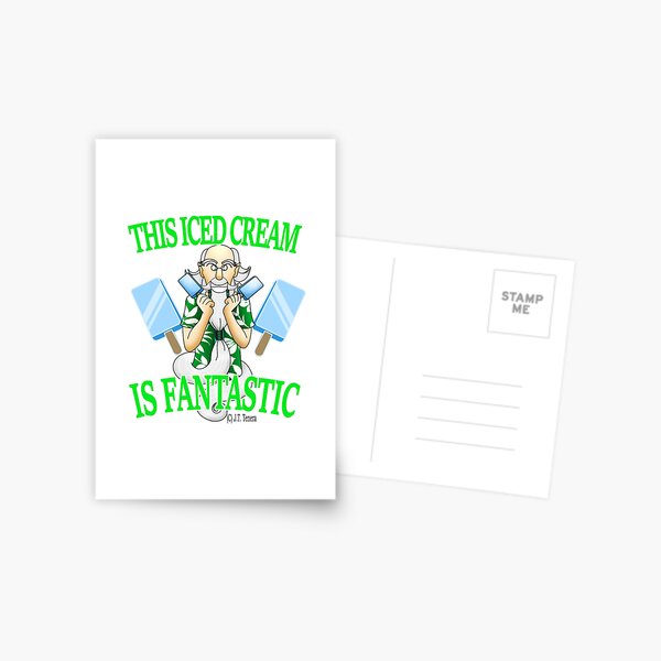 A Wizard And His Ice Cream Postcard