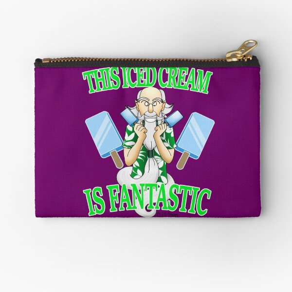 A Wizard And His Ice Cream Zipper Pouch