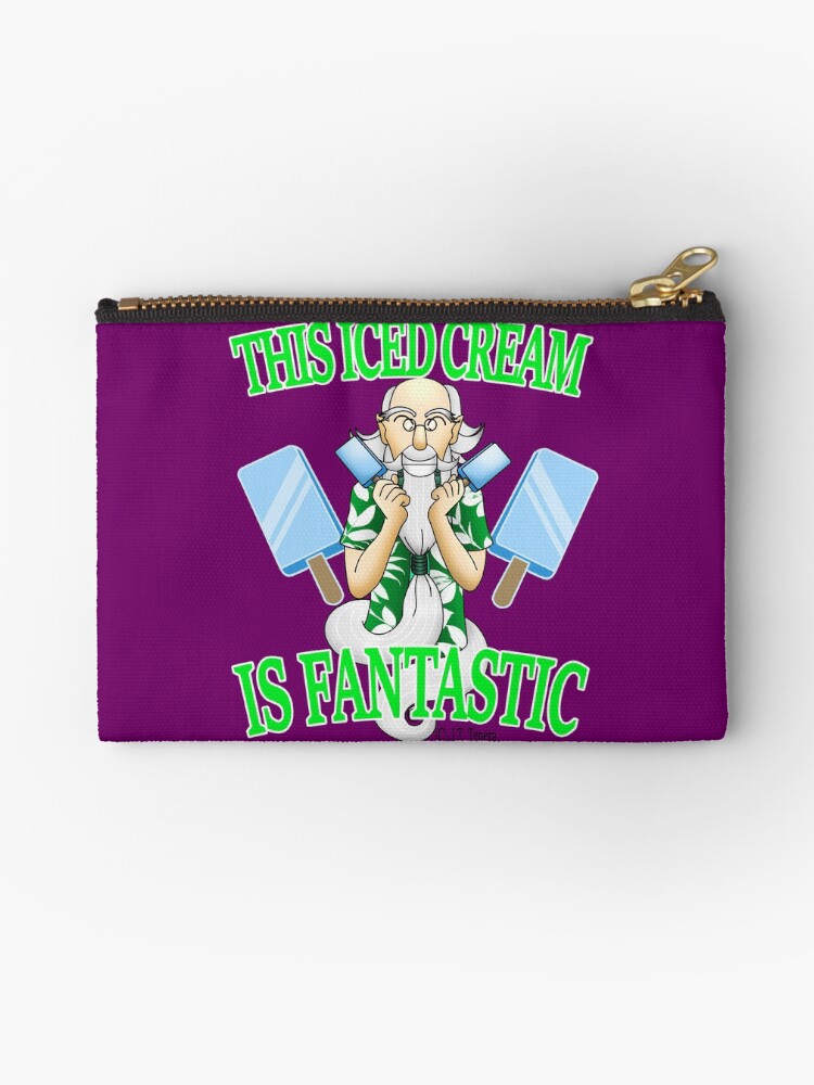 Thumbnail 1 of 4, Zipper Pouch, A Wizard And His Ice Cream designed and sold by PickledAuthor.
