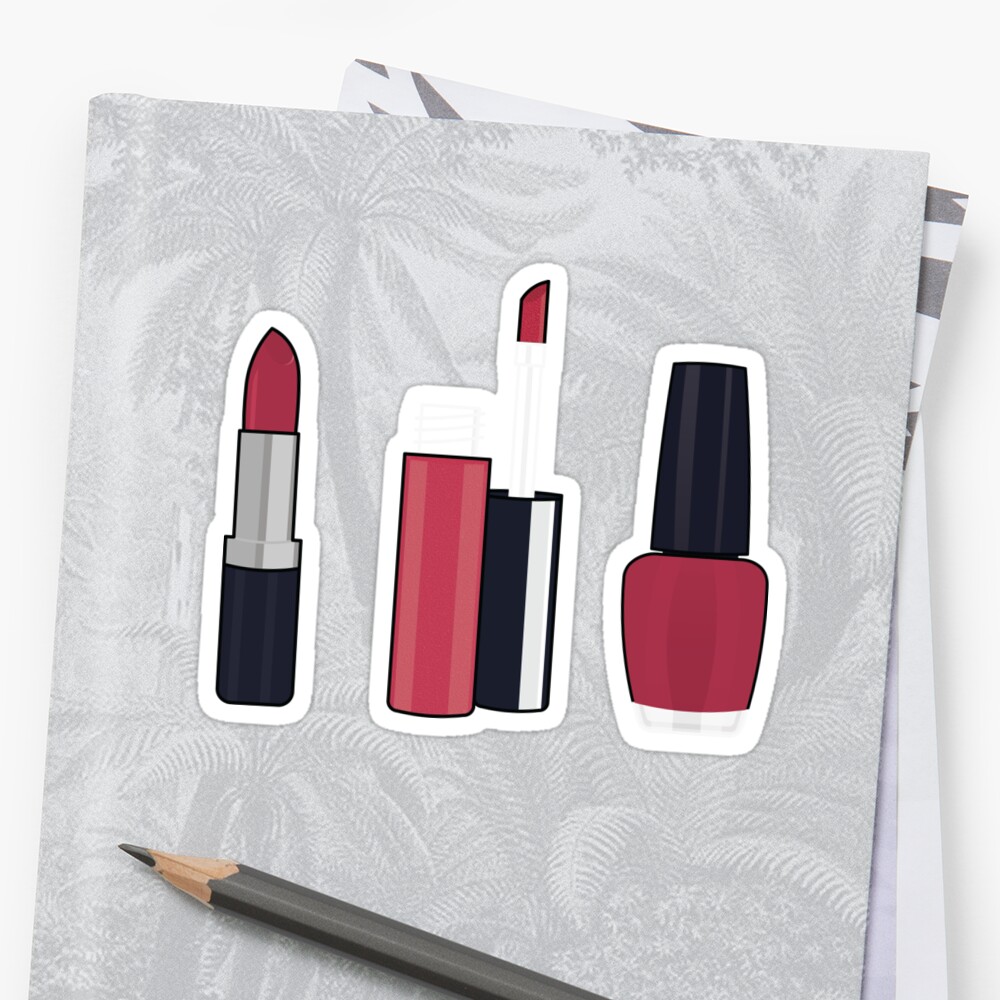 makeup sticker by cynthiatiz redbubble