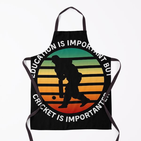Item preview, Education is Important but Cricket is Importanter - Vintage Retro Sunset Funny Cricket Player Cotton designed and sold by Shop signer.