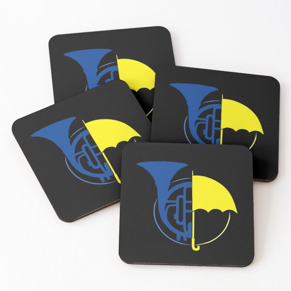 Item preview, Blue French Horn and Yellow Umbrella designed and sold by Vonholze.