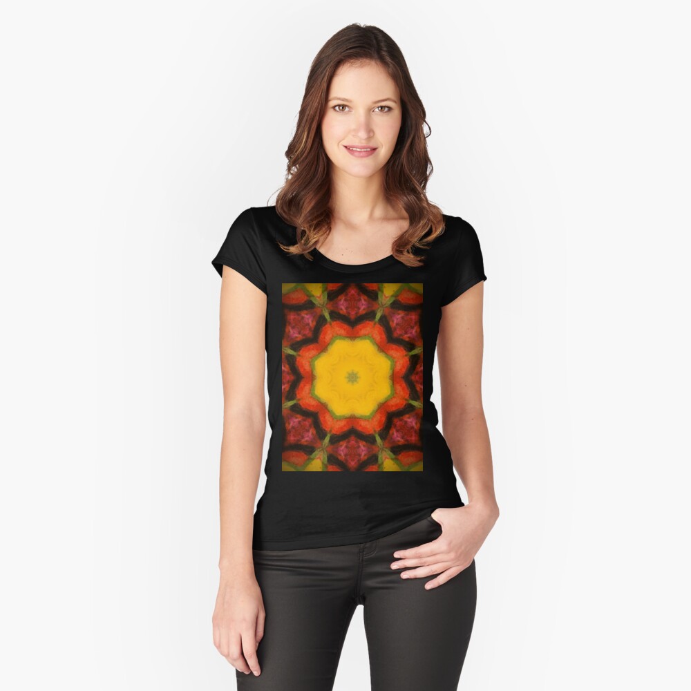 Item preview, Fitted Scoop T-Shirt designed and sold by OneDayArt.