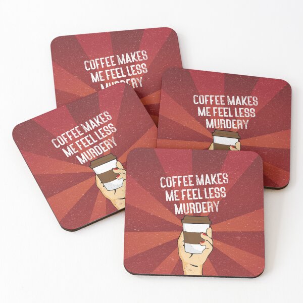 Item preview, Coffee makes me feel less murdery vintage style designed and sold by kpifer.