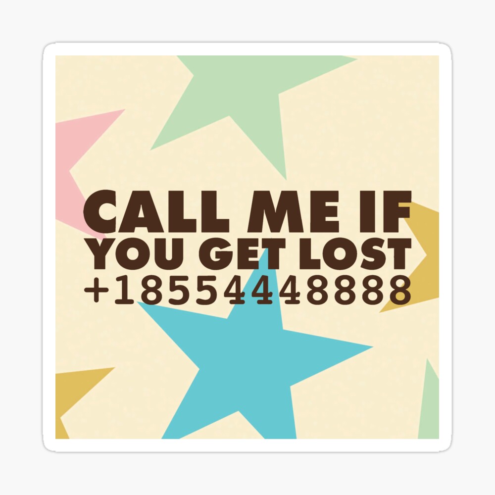 Call me if you get lost - Tyler the Creator Sticker for Sale by  Kiarasboutique