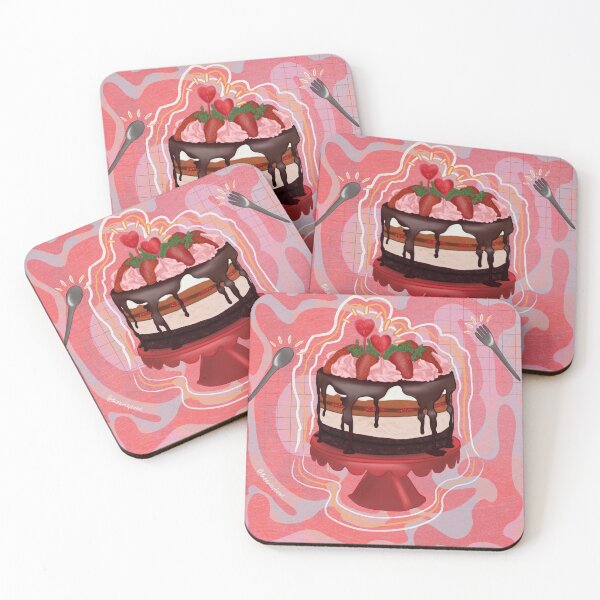 Item preview, strawberry cake designed and sold by theartsytoad.