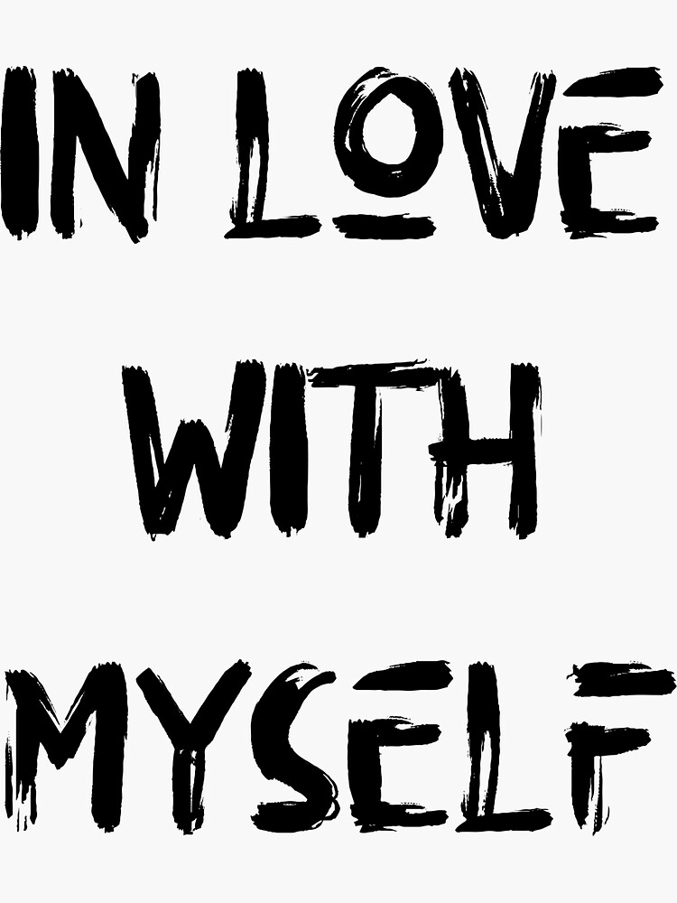 Thumbnail 3 of 3, Sticker, In Love With Myself designed and sold by iamtruwealth.