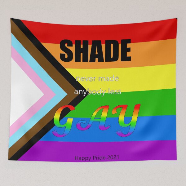 Item preview, Pride Flag Shade Never Made Anybody Less Gay designed and sold by MBach528.