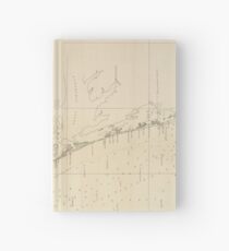 Vintage North Carolina and Virginia Coastal Map Hardcover Journal