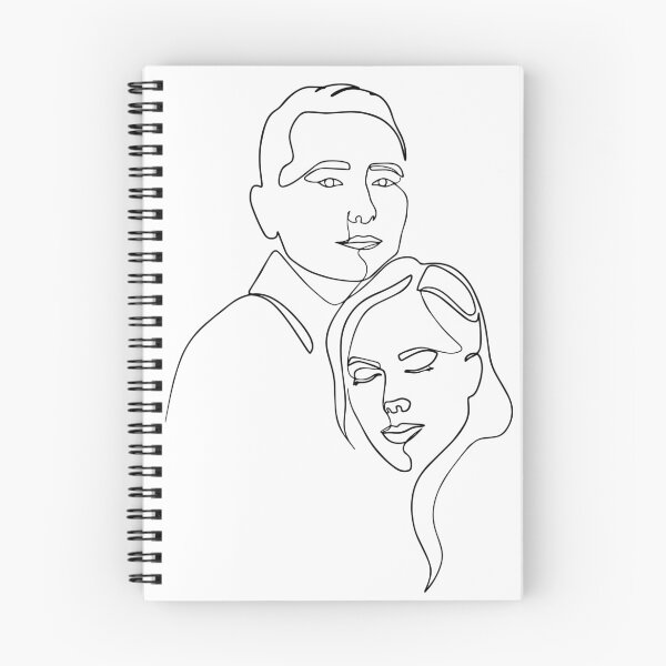Item preview, Woman Line Art Figure Drawing Couple Line designed and sold by YaliliArt.
