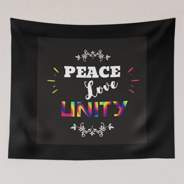 Item preview, PEACE, LOVE, UNITY  designed and sold by NATHYSCREATION.
