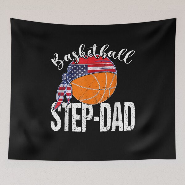 Item preview, Basketball Step Dad American Flag Basketball Step Dad Gift  designed and sold by sheilase.