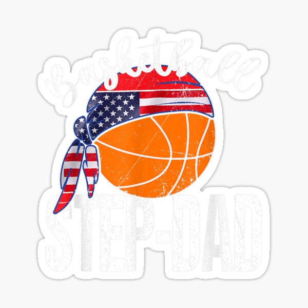 Item preview, Basketball Step Dad American Flag Basketball Step Dad Gift  designed and sold by sheilase.