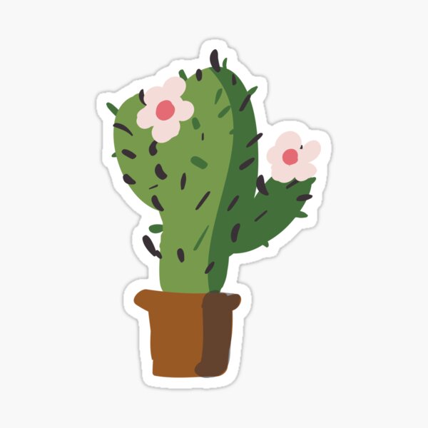 Barbary fig Cactaceae Sticker