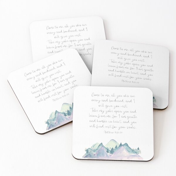 Item preview, Come to me all you who are weary, Matthew 11:28-29 designed and sold by DownThePath.