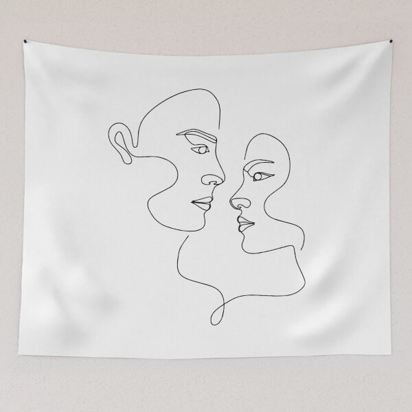 Item preview, Woman Line Art Figure Drawing Couple Line designed and sold by YaliliArt.