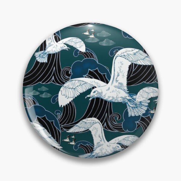 Item preview, Seagulls Nautical Pattern  designed and sold by MarcSabuncu.