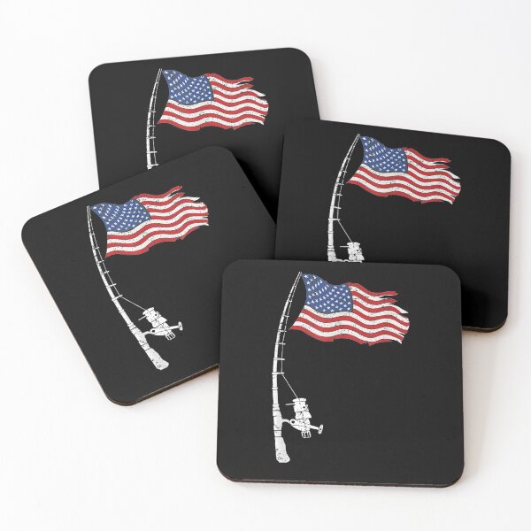 Item preview, American Flag Fishing 4th Of July Tshiry Flag Fishing Gift  designed and sold by sheilase.