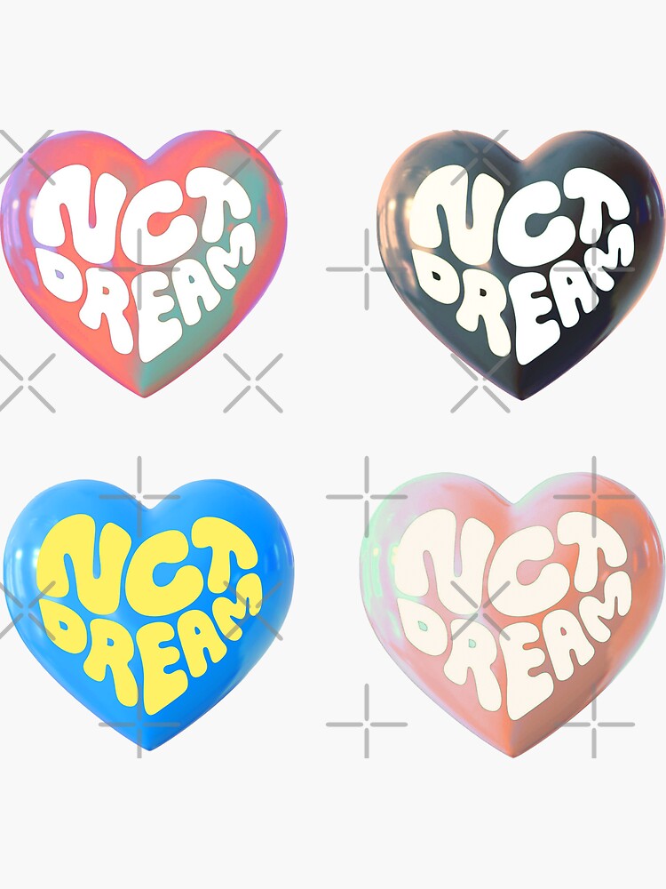 Hello Future NCT DREAM Heart Balloon Logo Hot Sauce | Sticker