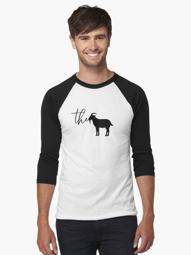 Thumbnail 1 of 3, Baseball ¾ Sleeve T-Shirt, The Goat designed and sold by iamtruwealth.