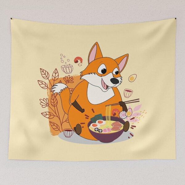 Item preview, Fox Leaves Ramen - Fox With Ramen !! designed and sold by SoffyLee586.