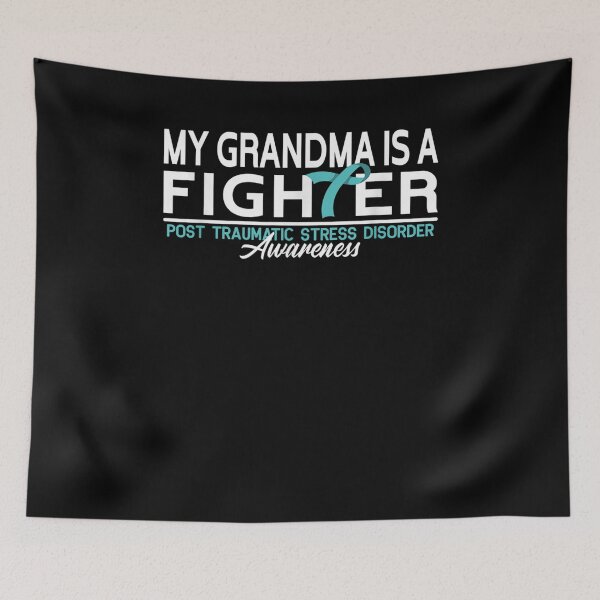 Item preview, Brave I Grandma I Ptsd Awareness Fighter I Teal Ribbon Gift  designed and sold by sheilase.