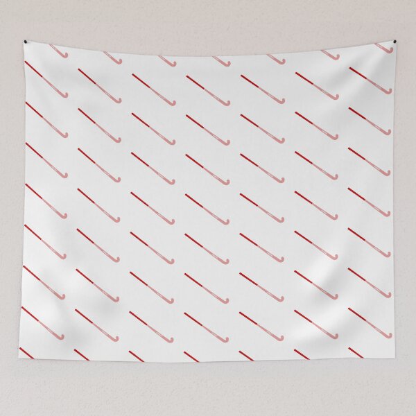 Item preview, Red Field Hockey Stick Reading "Hockey" designed and sold by lindsey-p.