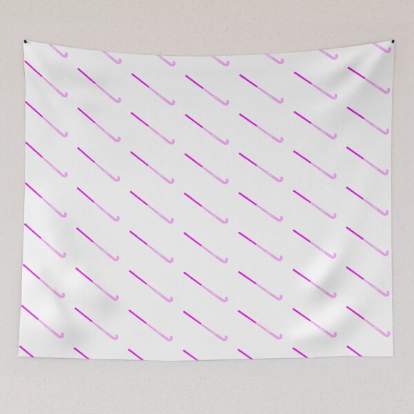 Item preview, Pink Field Hockey Stick Reading "Fhockey" designed and sold by lindsey-p.