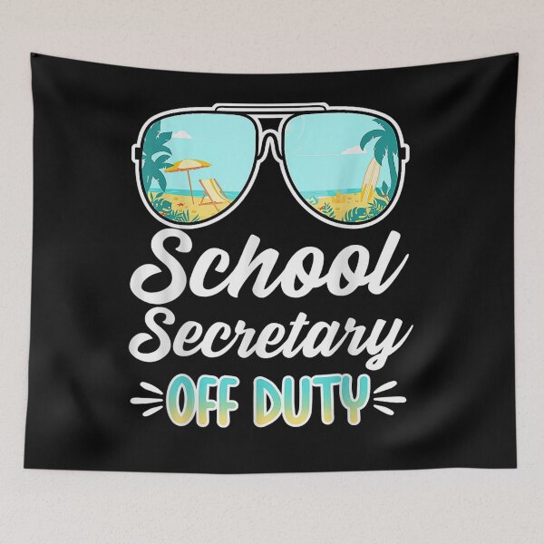 Item preview, Funny I School Secretary Off Duty I S U M M E R I Beachs Gift  designed and sold by sheilase.