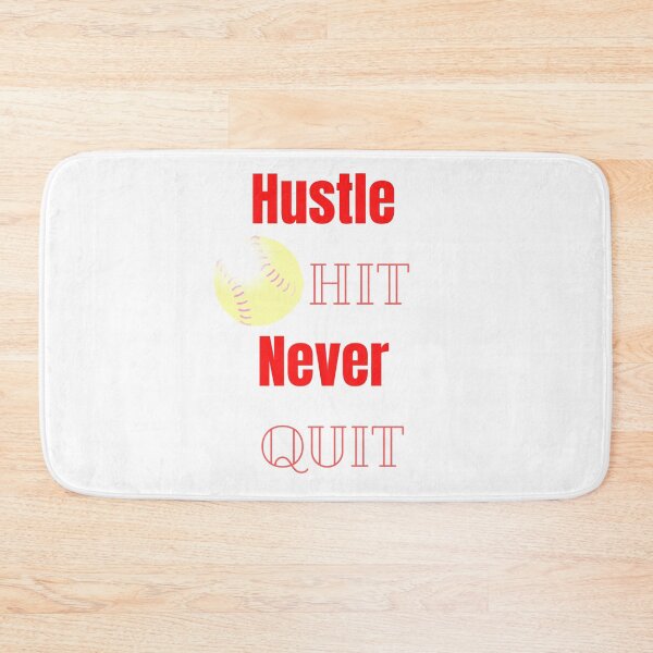 Item preview, Softball Rules: Hustle, Hit, Never Quit in Red designed and sold by GeoTeasters.