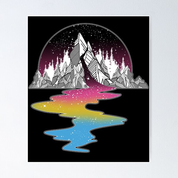 Item preview, Pansexual Mountain River designed and sold by Clara Hollins.