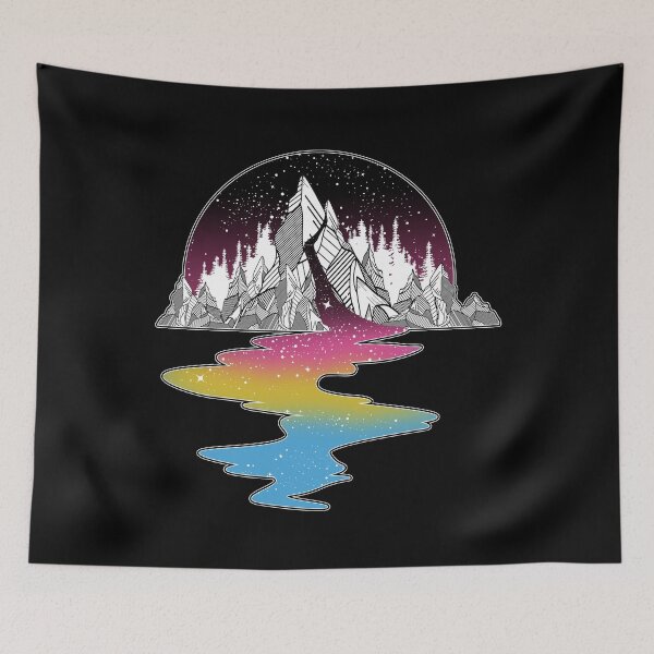 Item preview, Pansexual Mountain River designed and sold by Clara Hollins.