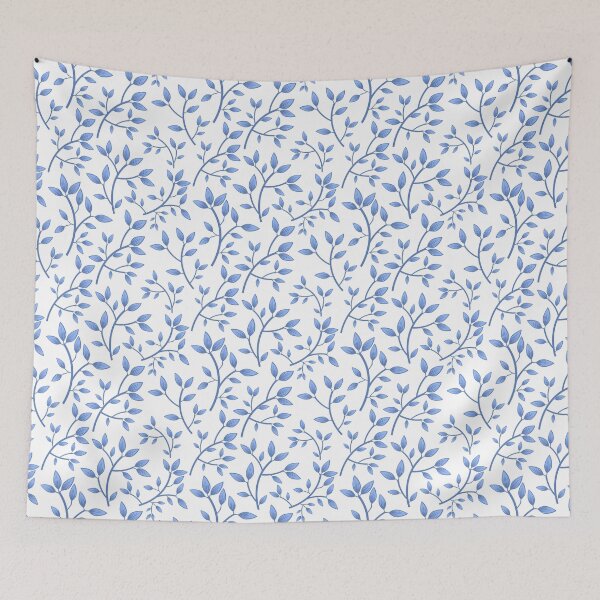 Item preview, Pretty Blue Leaf Floral in Seamless designed and sold by HamsX Matta.