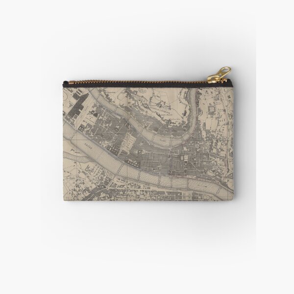 Item preview, Vintage Map of Lyon France (1854) designed and sold by BravuraMedia.