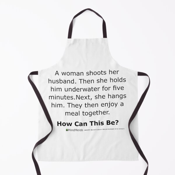 Item preview, Complex Riddle - Wife Shoots Husband designed and sold by ThinkinClothing.