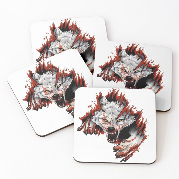 Item preview, Fierce fighting wolf with sharp claws designed and sold by Ahmed Asker.