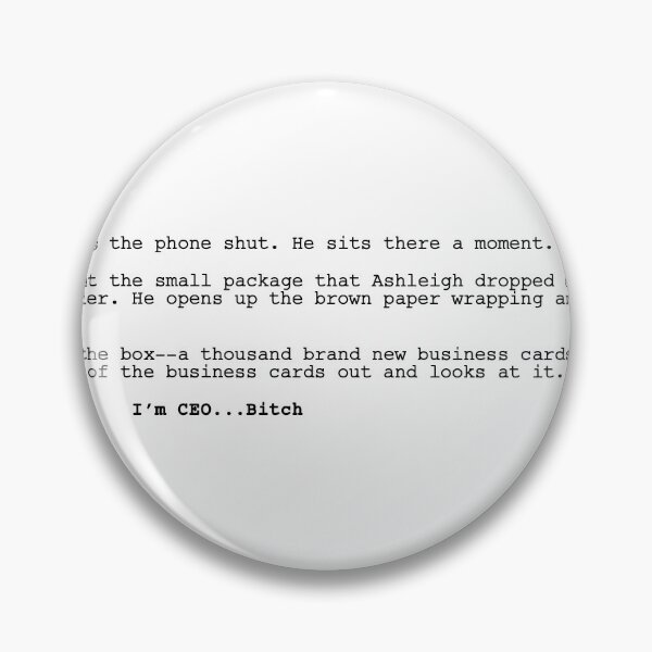 Item preview, the social network "I'm CEO, Bitch" screenplay designed and sold by lauradvo.
