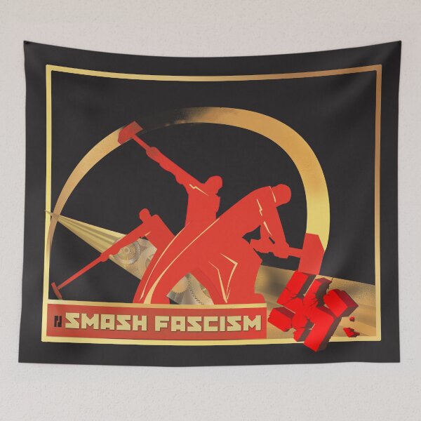 Item preview, SMASH FASCISM ANTIFA  designed and sold by ACME PROPAGANDAWORX.