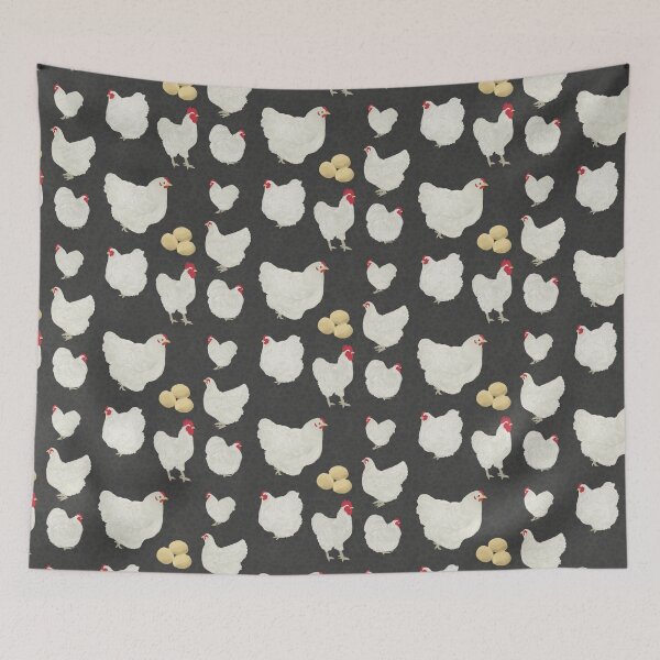 Item preview, White Orpington Chicken Pattern designed and sold by Ashley Gagnon.