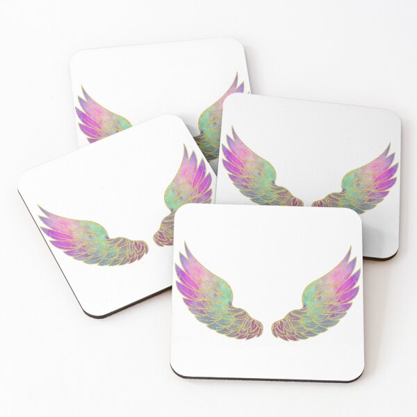 Item preview, Green and Pink Gold Lined Wings designed and sold by Lori P.