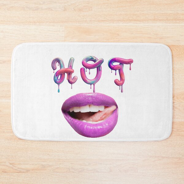 Item preview, Hot lips, purple, pink, lips, dripping words designed and sold by Dnnlvll.