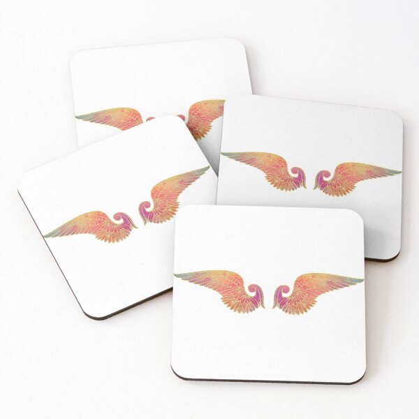 Item preview, Fuchsia, Green, and Orange Gold Lined Wings designed and sold by Lori P.